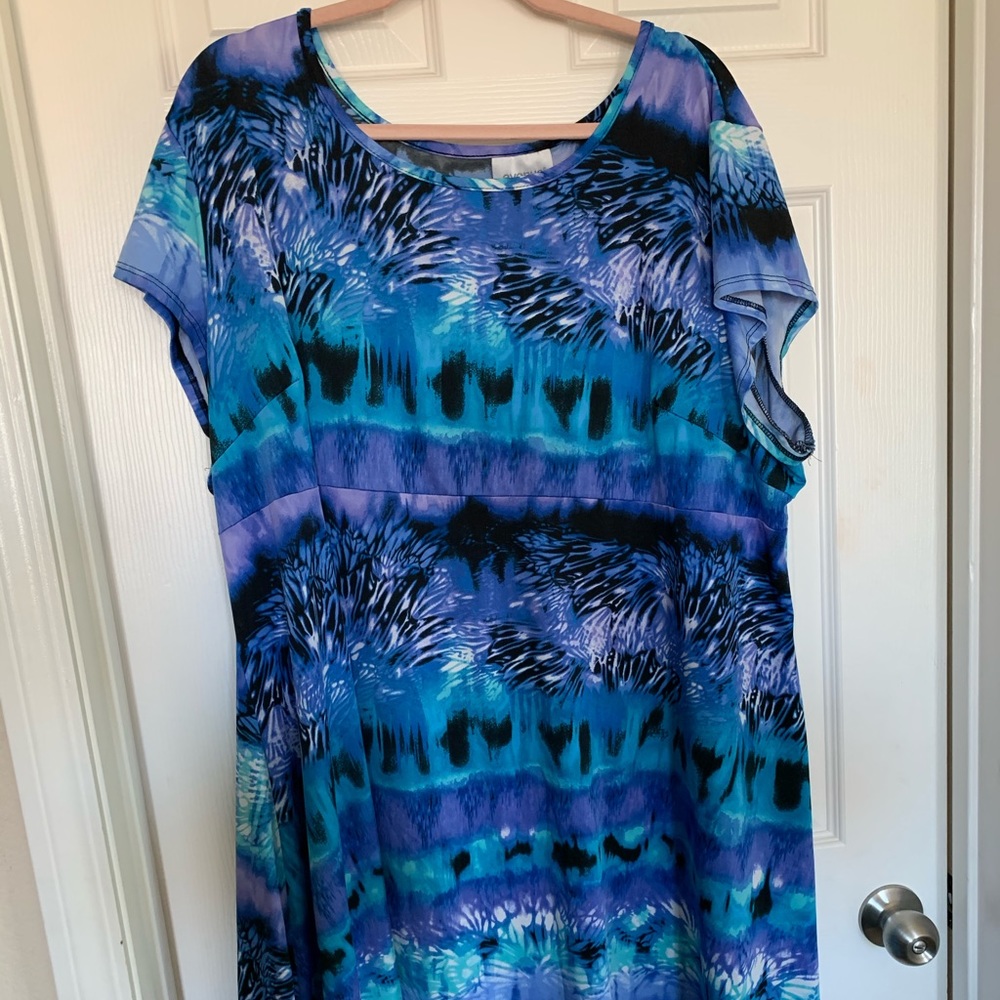 Blue purple dress